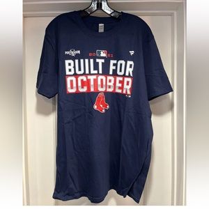 Boston Red Sox Fanatics Shirt Mens Large 2021 Postseason Built For October NWT